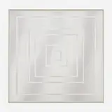 Mon Levinson, Passing the Squares, 1966, screenprint, paper, and Plexiglas construction