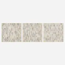 Robert Courtright, Untitled (triptych), 1985, acrylic and paper collage on board
