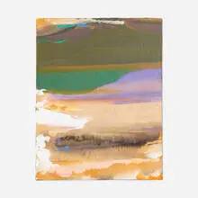 Sandscape by Syd Solomon, 1972, oil and acrylic on paper laid to board, sold Jun 2021