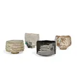 Studio Pottery, chawan (tea bowls), collection of four