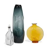 Wayne Husted and Don Shepherd, large vase and Sun Face vase