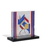 Herbert Hajek for Rosenthal, Jaharesobjekt in Glas sculpture