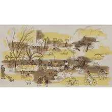 Mildred Waltrip, Park Scene, Chicago Park District