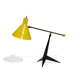 Modernist, adjustable desk lamp, France