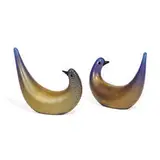 Colombella Aurata (Golden Doves), pair by Dino Martens, sold Apr 2021