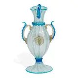 Salviati and Co., handled vase with lions