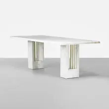 Marcel Breuer, Delfi table from the Ultrarazionale collection, 1969, Cararra marble