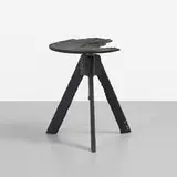 Maarten Baas, Giotto Stool, 2005, burned and lacquered plywood, steel