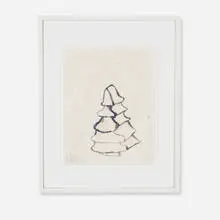 Donald Baechler, untitled, 1988, ink and collage on paper