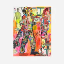 Joe Grillo, Cyborg #17, 2007, collage and ink on paper