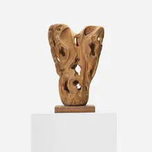 Mario Dal Fabbro, untitled, 1989, carved walnut