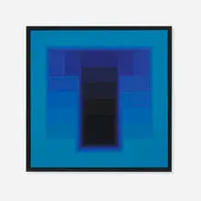 Karl Gerstner, Color Sound 2B Extra Version, 1972, nitro colour on phenol resin panels and wood collage