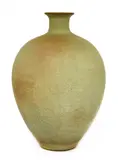 Alan Spencer-Green, Alan Spencer-Green (1932-2003), a stoneware green and mauve glazed vase