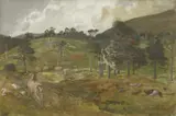 Lionel Edwards, Untitled, watercolour and bodycolour 34.5 x 49cm .
