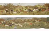 Fisher Prout, Untitled, gouache on roll of paper with linen backing