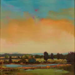 William McCarthy, Sky over a Marsh, oil on canvas