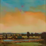 William McCarthy, Sky over a Marsh, oil on canvas