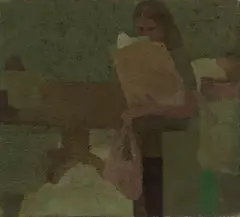 Susan Lichtman, Groceries 1995, oil on canvas
