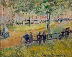In the Park, by Mary Worthington Crummer, sold May 2023