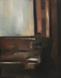 Jonathan Podwil, Meeting, 1983 (Dictator), oil on canvas