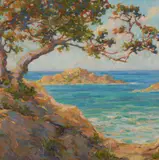 American School, Seascape with Trees