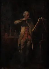 Samuel Seeberger, Two Works: Le Fumeur and Le Joueur de Flûte, both oil on panel