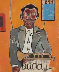 Richard Marshall Merkin, Buddy Bolden, oil on canvas