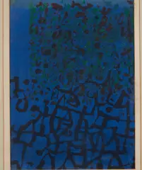 Abstract Composition by György Kepes, gouache on paper, sold May 2023