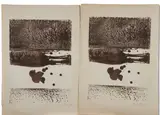 György Kepes, Two Abstract Compositons, including glass production plate