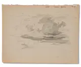 William Jurian Kaula, Eight Prepatory Sketches of Landscapes Unsigned. Pencil on paper, each 8 x 10 1/8 in (20.3 x 25.7 cm), unframed.