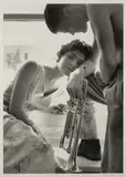 William Claxton, Halima and Chet Baker, Redondo Beach, 1955, Offset lithograph