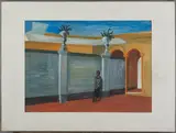 Ignacio Aguirre, Woman in Courtyard