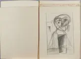 Héctor Basaldúa, A Group of 36 Sketches and Drawings, unsigned; mixed media including pencil, watercolor, gouache, and ink on paper