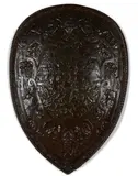 Cast Iron Shield, 19th century,