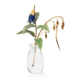 Faberge-style Carved Nephrite Flower Study, 20th century,