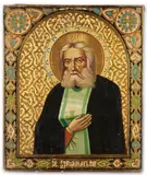 19th century, by Russian Icon of St. Seraphim, sold Apr 2023