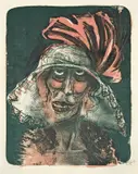 Otto Dix, Leonie, 1923, Farblithographie auf Johann-Wilhelm-Bütten