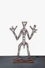 A. R. Penck, Tx, 1995, Stahl