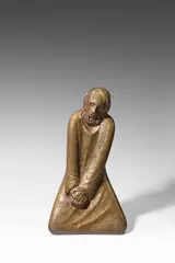 Ernst Barlach, Der Zweifler, 1931, Bronze mit goldbrauner Patina