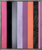 Anselm Reyle, Ohne Titel, 2007, Öl, PVC-Folie und Acrylglas auf Leinwand, im Künstlerrahmen aus Stahl