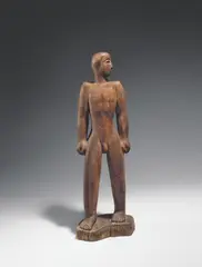 Louise Stomps, Männliche Figur, Um 1945, Holz