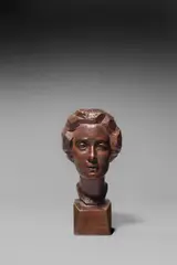 Georg Kolbe, Porträt Benjamine Kolbe, 1915, Bronze mit brauner Patina