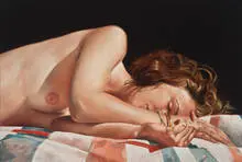 John Nava, Sleeping Model, 1997, Oil on canvas