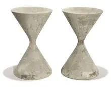 Willy Guhl, Pair of Garden planters, c. 1955, Eternit AG