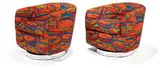 Milo Baughman, Pair of swivel chairs, c. 1970, Thayer Coggin