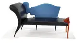 Borek Sipek, Sni chaise lounge, 1987, Leather and cherry wood
