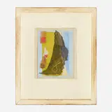 Anne Ryan, Untitled, c. 1950, watercolor, fabric and mixed media, collage on paper board in artist’s frame