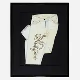Keith Haring, Untitled (Jeans), 1989, ink on denim