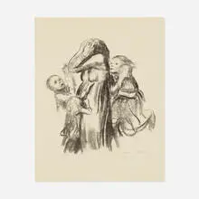 Gefallen by Käthe Kollwitz, 1920, lithograph, sold Jun 2021