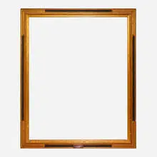 Newcomb-Macklin, Large frame, carved and gilded wood